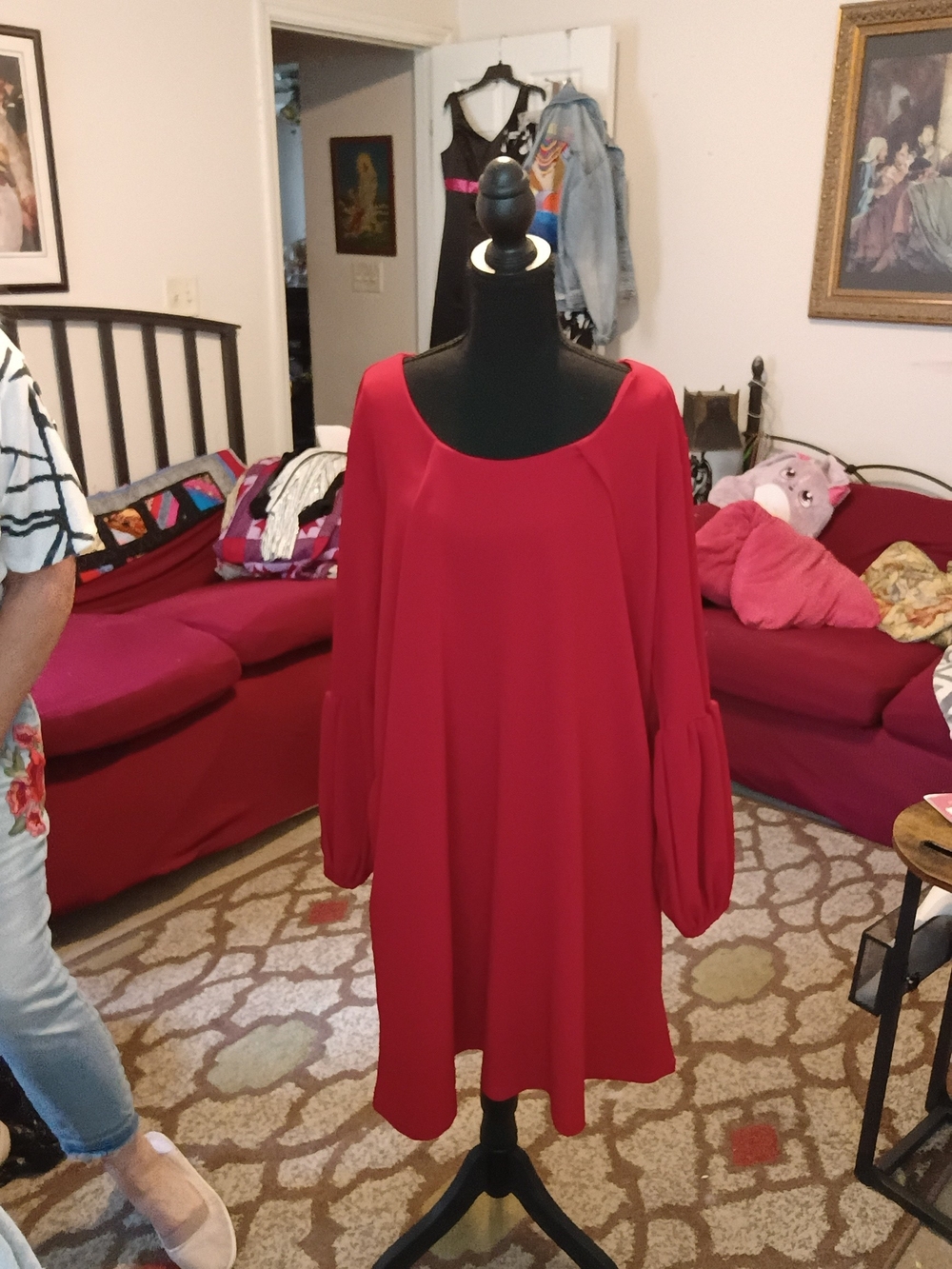 Standards & Practices Red Swing Dress (2X) Preowned VG